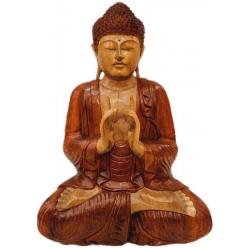 Buda de madera "Uttarabodhi mudra" [2]