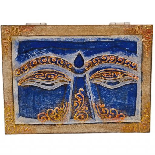 Caja pintada con Ojos de Buda [1]