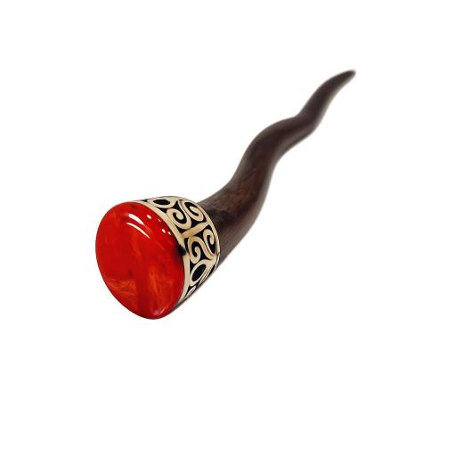 Pincho de pelo - Coral Rojo