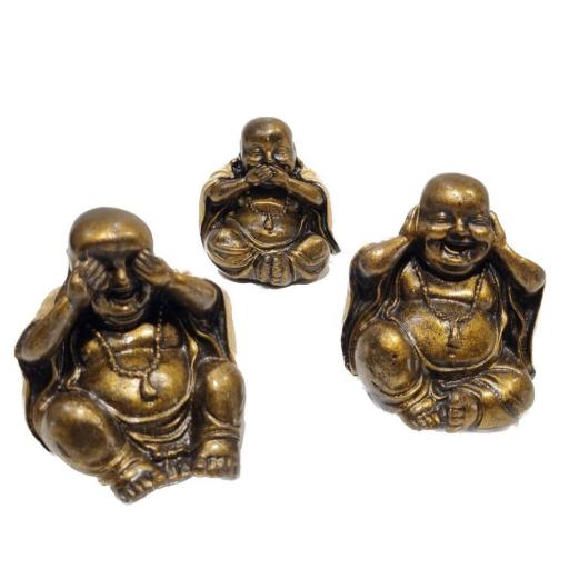 Buda Chino de resina | Ver, Oír y Callar | Three Wise | Buda feliz [1]