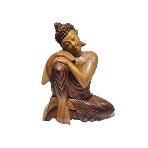 Buda reclinado de madera [2]