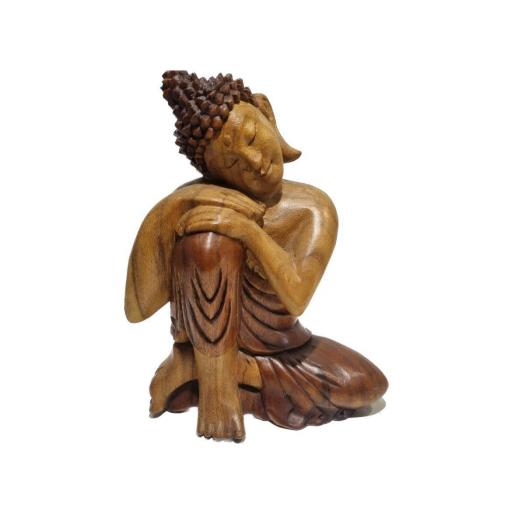 Buda reclinado de madera [3]