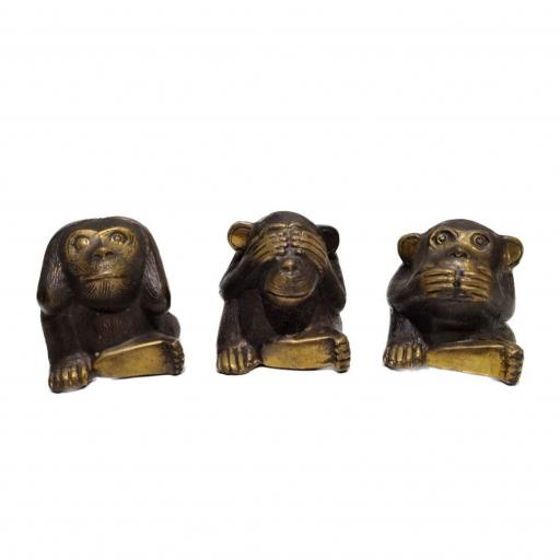 3 Monos Sabios de bronce | Ver, Oír y Callar | Three Wise Monkey