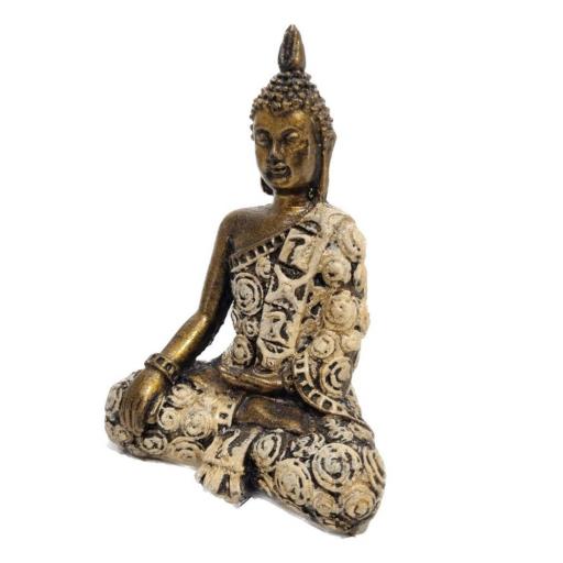 Buda Thai de resina "Bhumisparsha Mudra" [4]