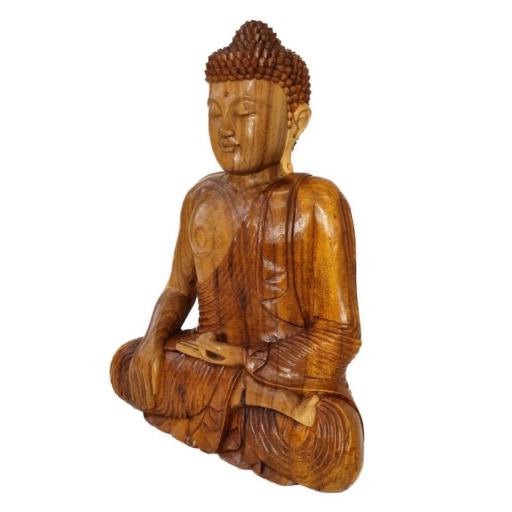 Buda de madera "Bhumisparsha Mudra" [2]