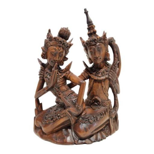 Rama & Sita de madera