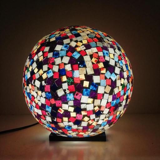 Lámpara Bola de Mosaico Multicolor [1]