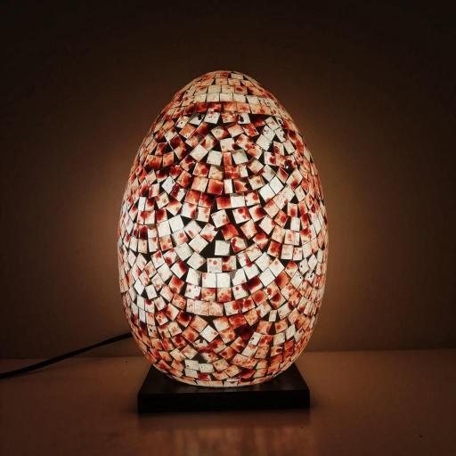 Lámpara Huevo de Mosaico Marrón  [1]