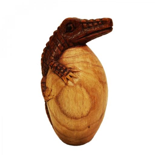 Cocodrilo de madera - 14 cm