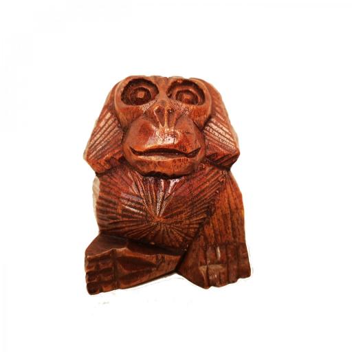 3 monos sabios de madera - 8 cm [1]