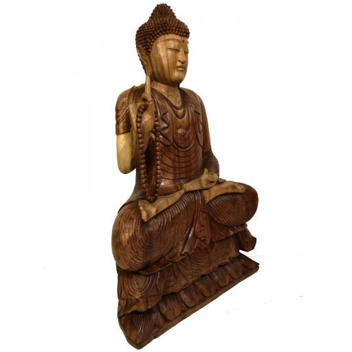 Buda de madera "Abhaya Mudra" [2]