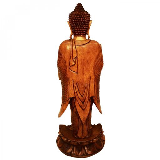 Buda de pie de madera "Abhaya Mudra" [1]