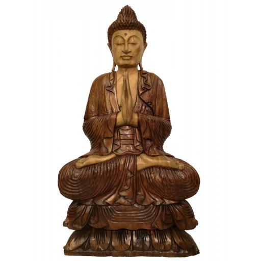 Buda de madera "Anjali Mudra" [0]