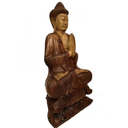 Buda de madera "Anjali Mudra" [1]