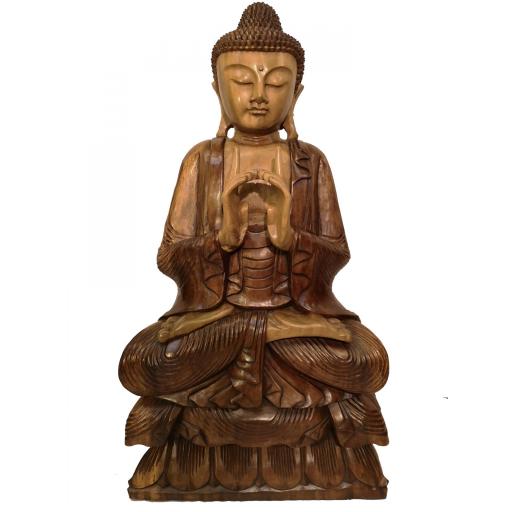 Buda de madera "Uttarabodhi mudra" [0]