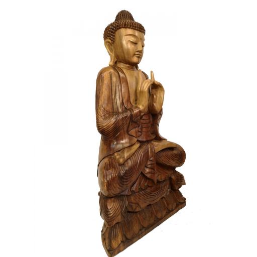Buda de madera "Uttarabodhi mudra" [1]