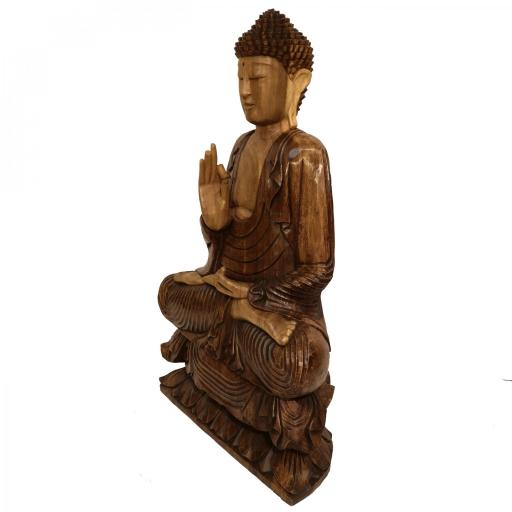 Buda de madera "Vitarka Mudra" [2]