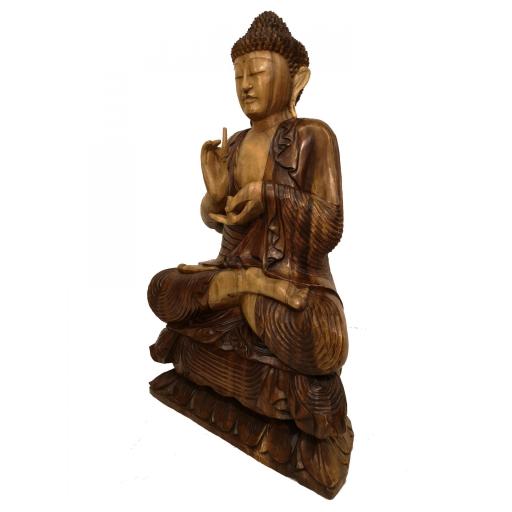 Buda de madera "Vitarka Mudra" [1]