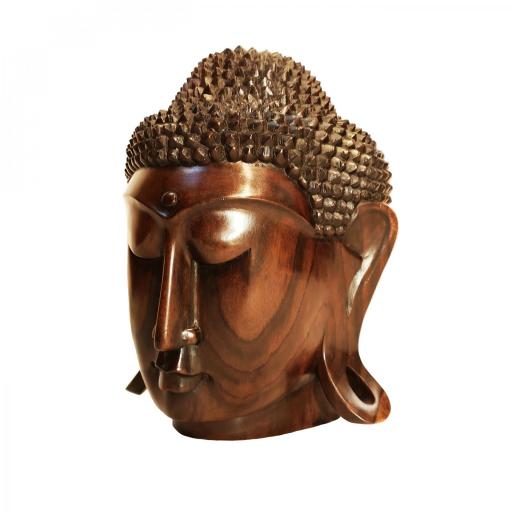 Cabeza de Buda de madera [1]