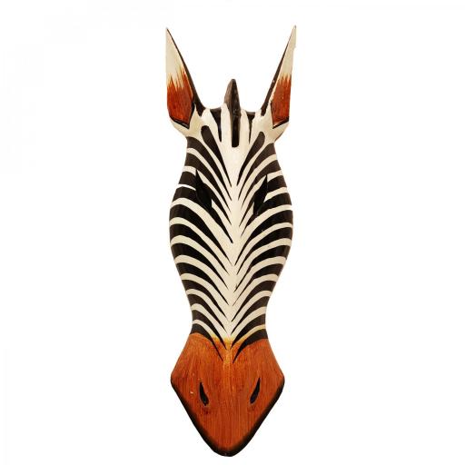 Mascara de zebra pintada