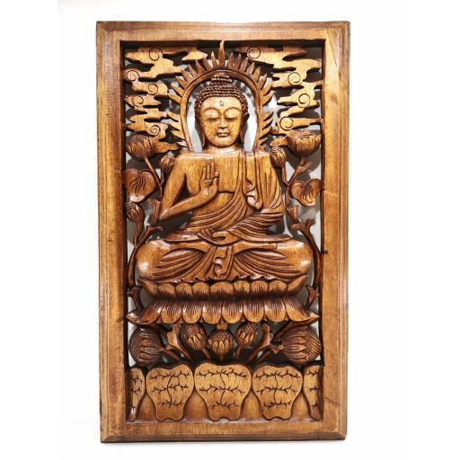 Plafón de Buda tallado en madera [0]
