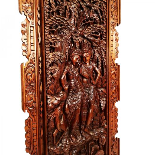 Plafón de Ramayana tallado en madera [4]