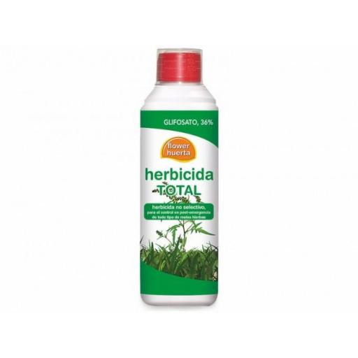 Herbicida total sistémico con Glifosato Flower 500cc