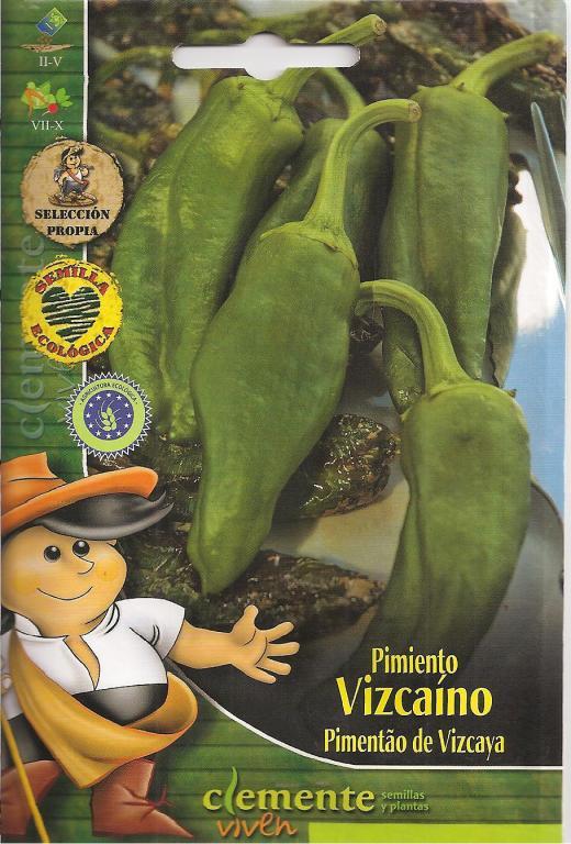 Semillas de pimiento choricero de Vizcaya ecológico