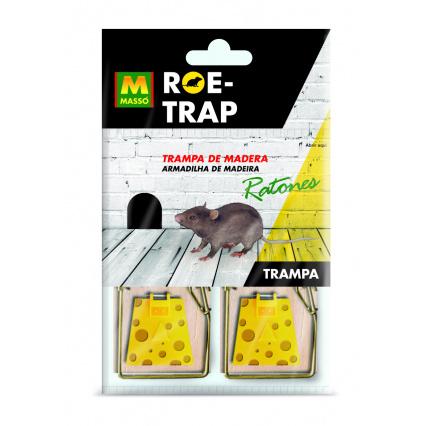 Cepo trampa madera ratones Roe-Trap Masso 2 Und.