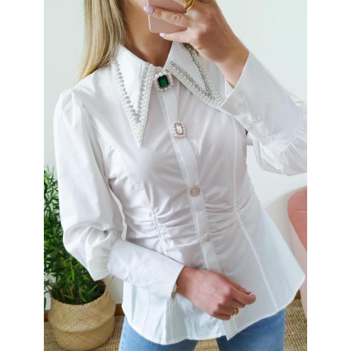 Blusa cintada pedras jóia [3]
