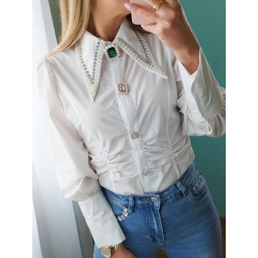Blusa cintada pedras jóia [1]