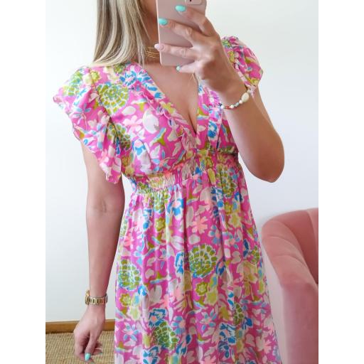 Vestido Hippie rosa [1]