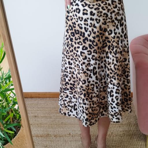 Saia midi animal print [3]