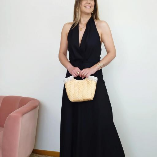 Vestido Elegance linho Preto