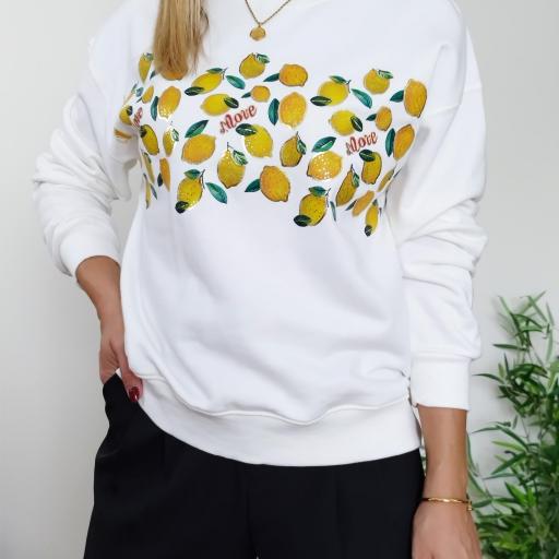 Sweatshirt White Lemon [3]