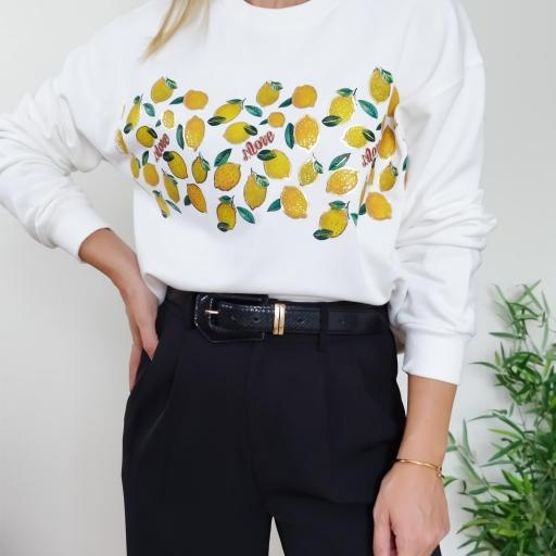 Sweatshirt White Lemon [2]