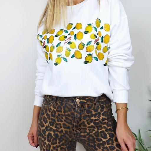 Sweatshirt White Lemon [1]