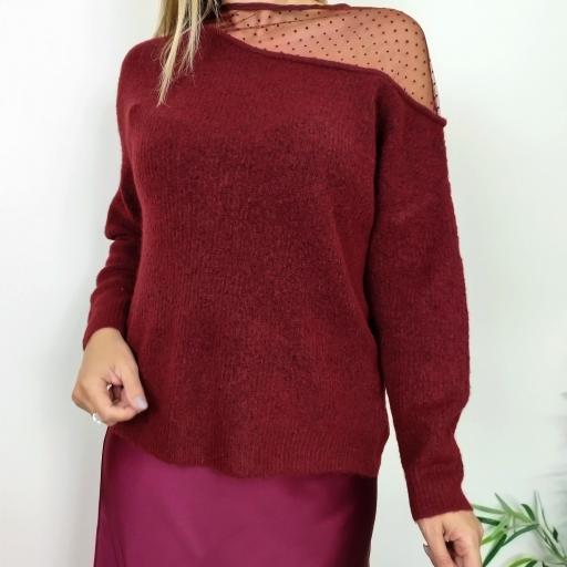 Camisola Bordeaux tule [0]