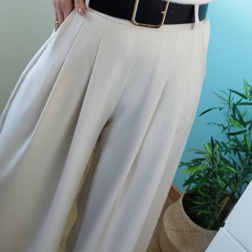 Pantalonas cinto creme [2]