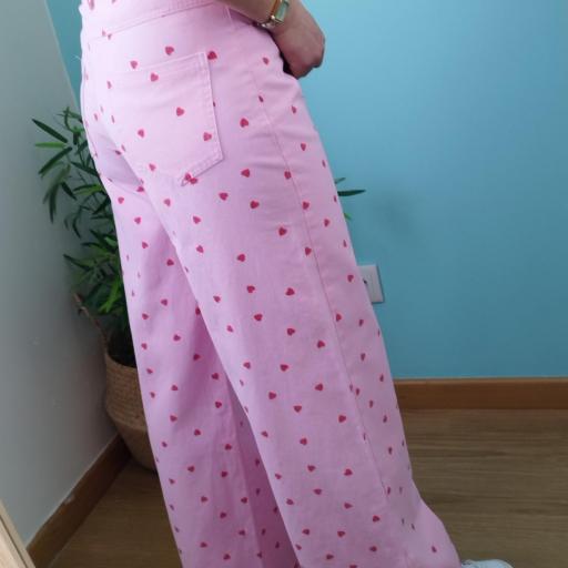 Jeans Rosa corações [2]