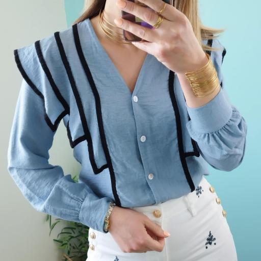 Camisa Egypt azul