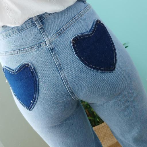 Jeans bolso Coração