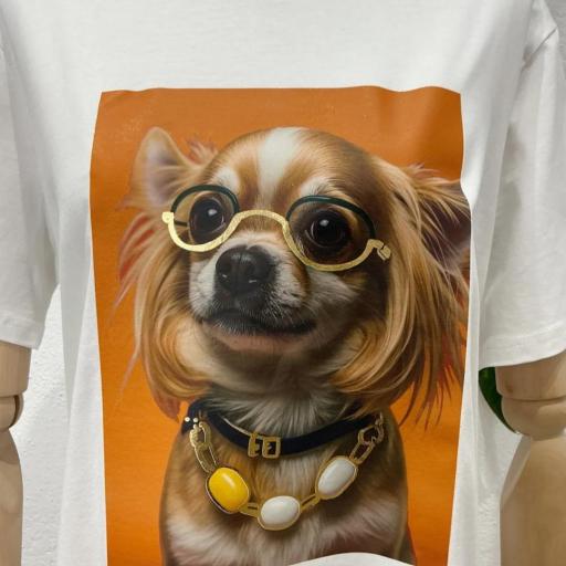 T-shirt glasses dog