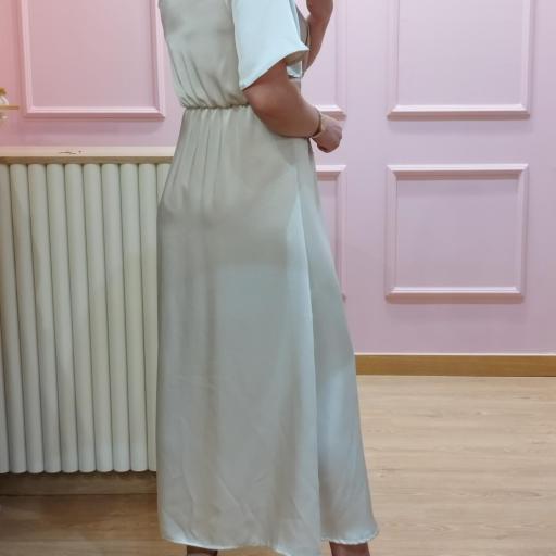 Vestido acetinado Champagne [1]