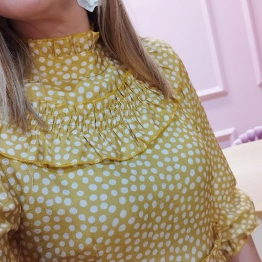 Vestido Dots mostarda [3]