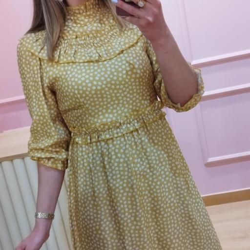 Vestido Dots mostarda [2]