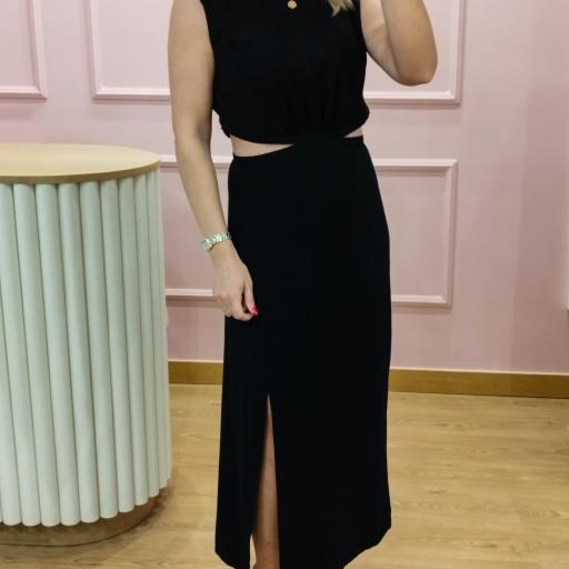 Vestido linho preto [2]