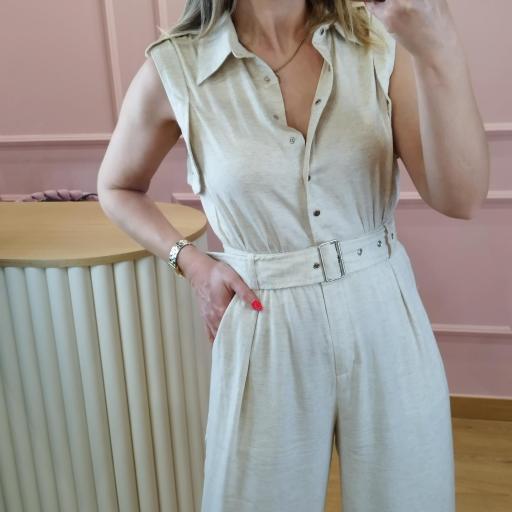 Jumpsuit cinto linho [3]