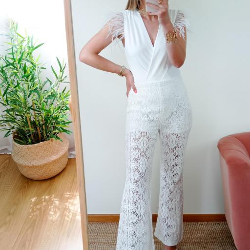 Calça Branca Crochet [3]