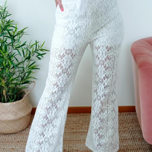 Calça Branca Crochet [0]